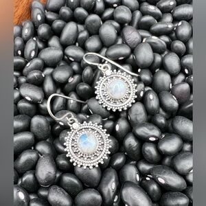 Sterling Silver Moonstone Earrings